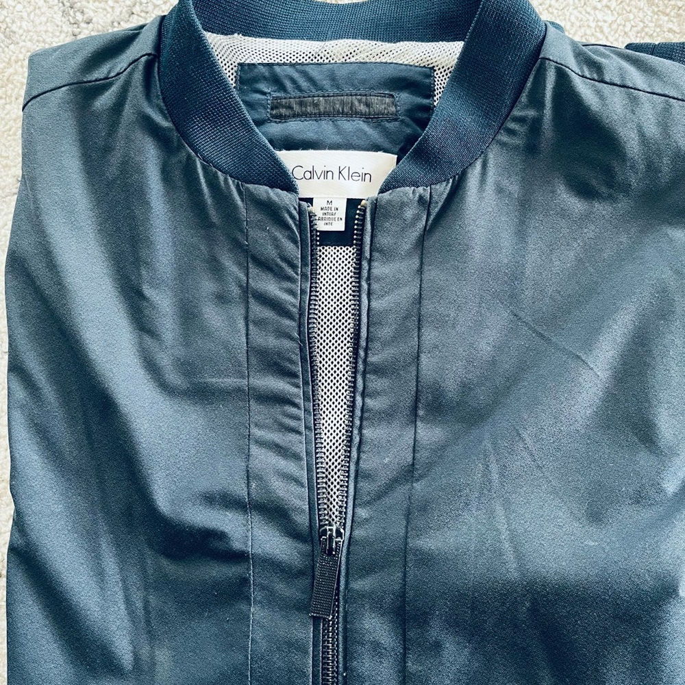 Calvin Klein Navy Bomber Jacket Size M